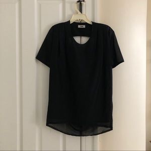 Silky Acne Open Back Tee XS